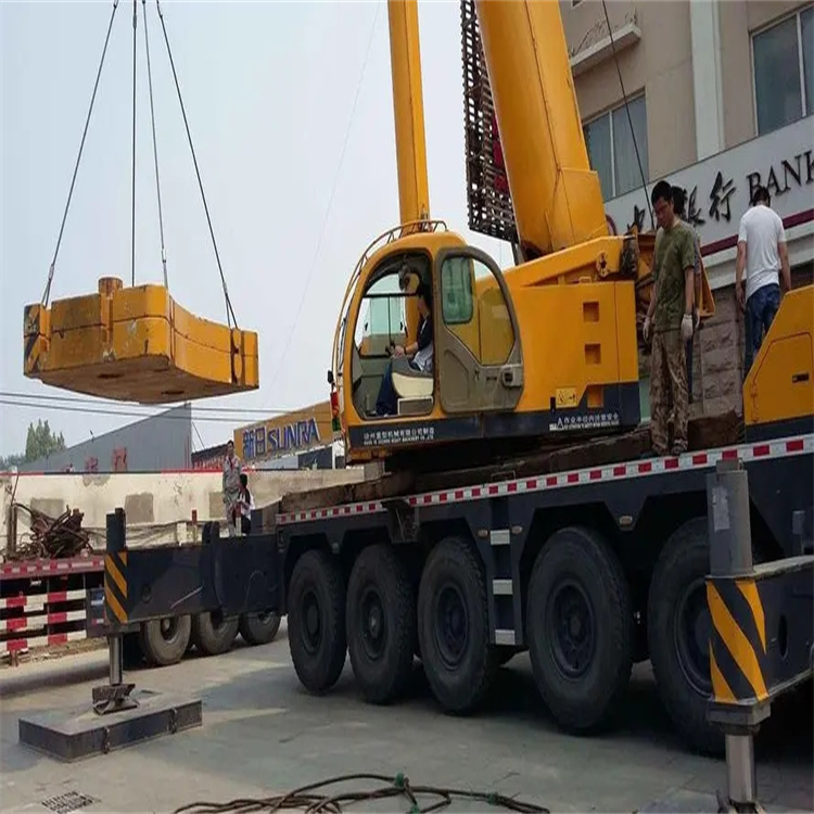 廊坊安次当地吊车出租|机器吊装|75吨|工厂搬迁服务